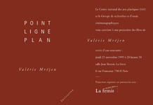 Soirée Valérie Mréjen 25 novembre 1999. La fémis