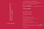 Soirée Érik Bullot / Revue Cinergon Jeudi 10 mai 2001. La fémis