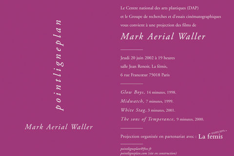 Soirée Mark Aerial Waller Jeudi 20 juin 20012. La fémis