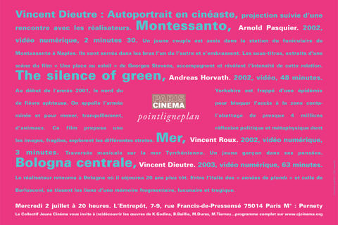 Vincent Dieutre : Autoportrait en cinéaste Mercredi 2 juillet 2003. Cinéma L'Entrepôt