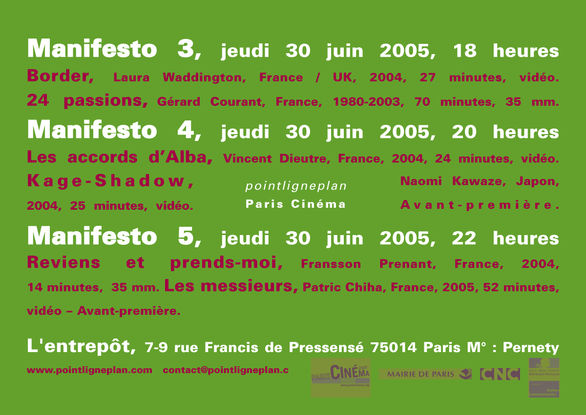 Manifesto 29 et 30 juin 2005